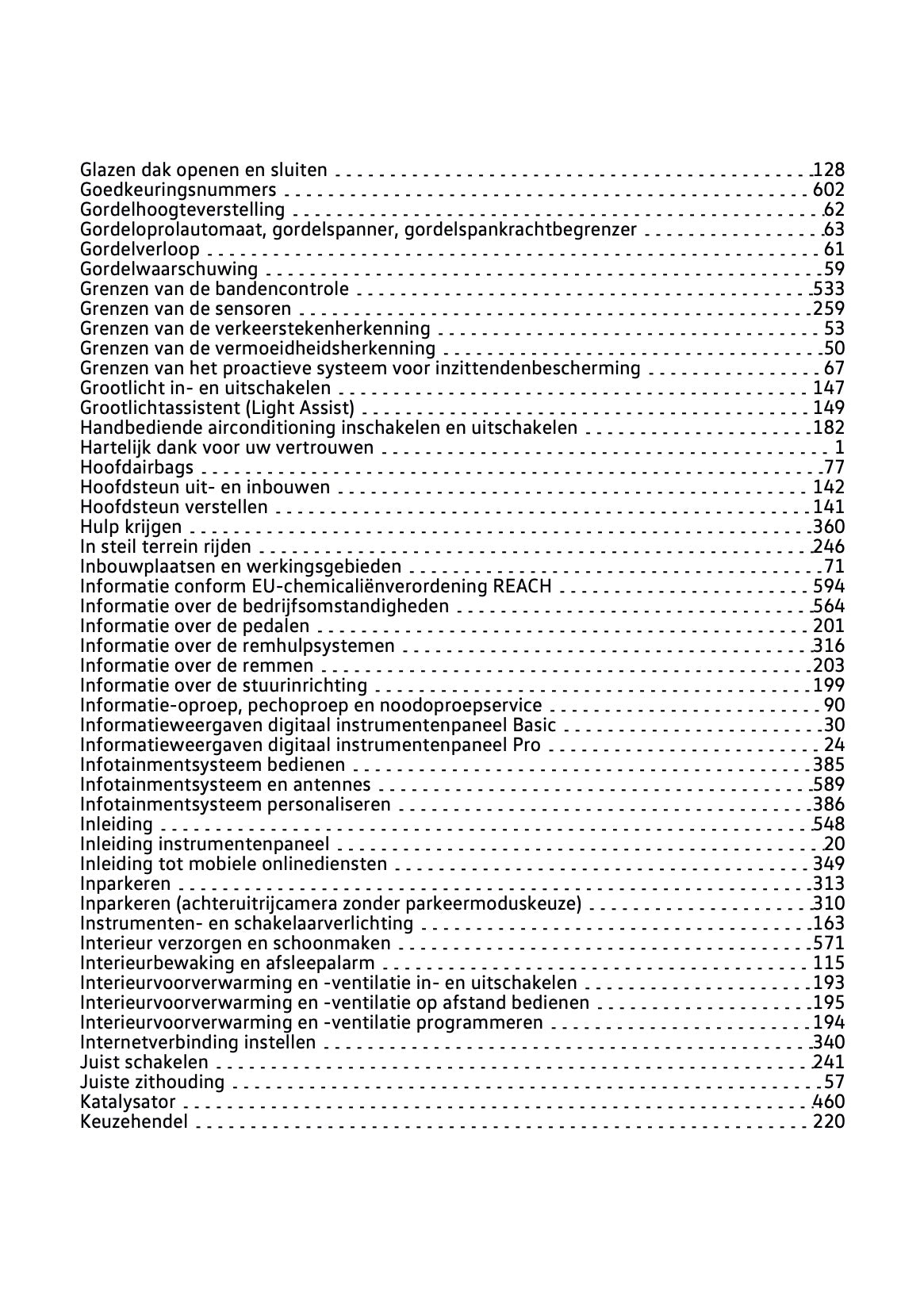 2023-2024 Volkswagen T-Roc Owner's Manual | Dutch