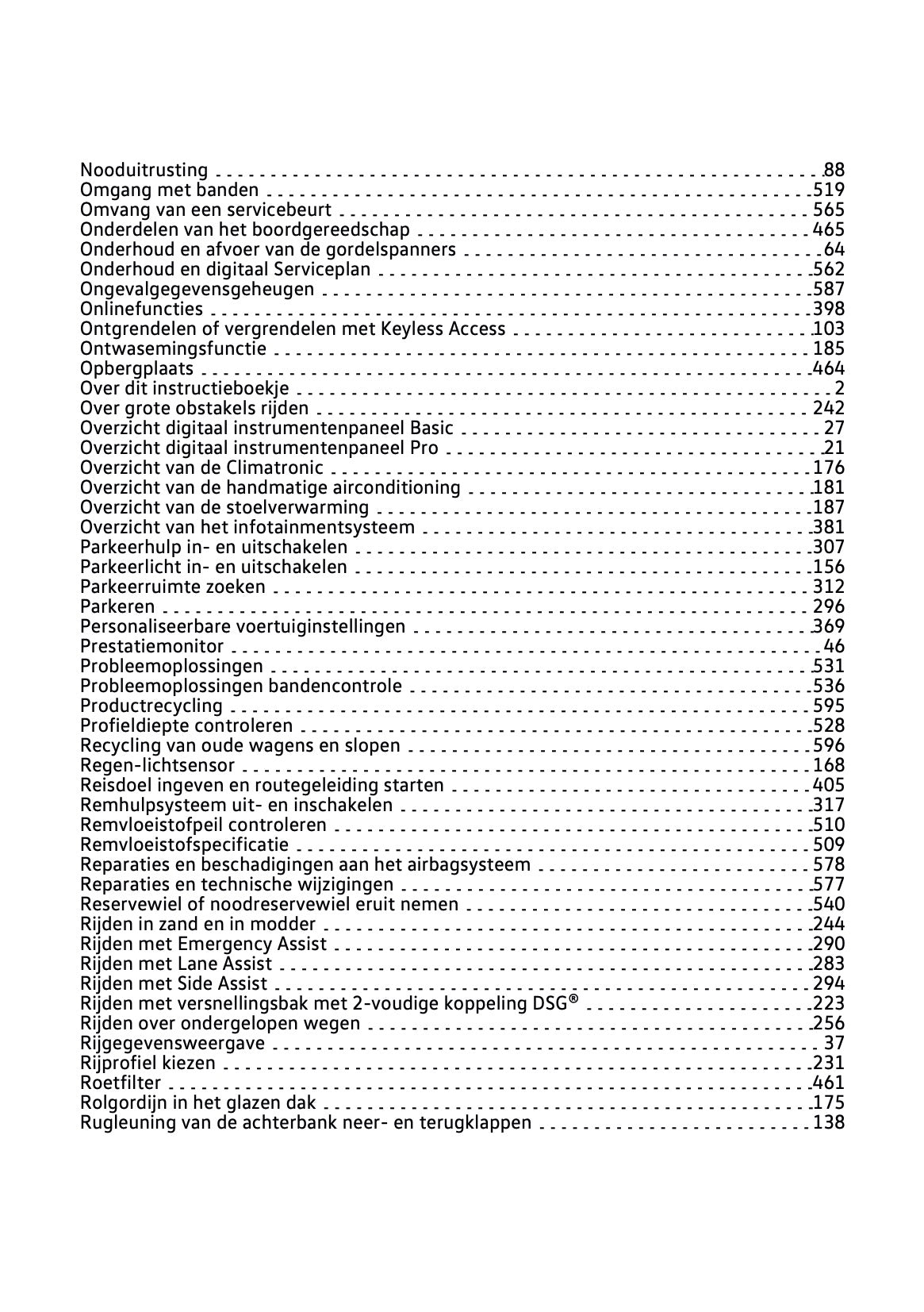 2023-2024 Volkswagen T-Roc Owner's Manual | Dutch