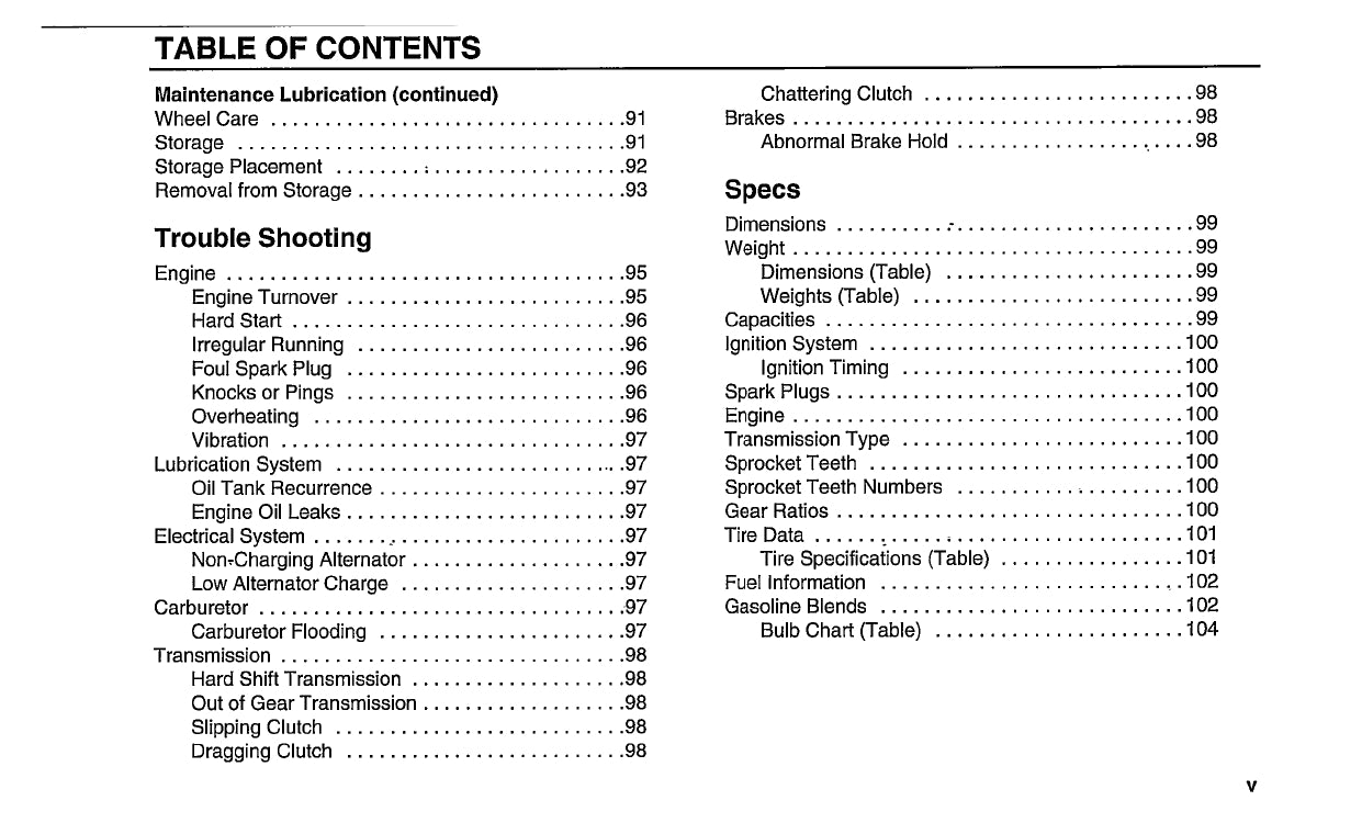 1999 Harley Davidson FXR2 Owner's Manual | English