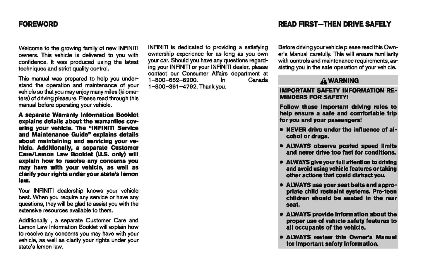 2008 Infiniti QX56 Owner's Manual | English