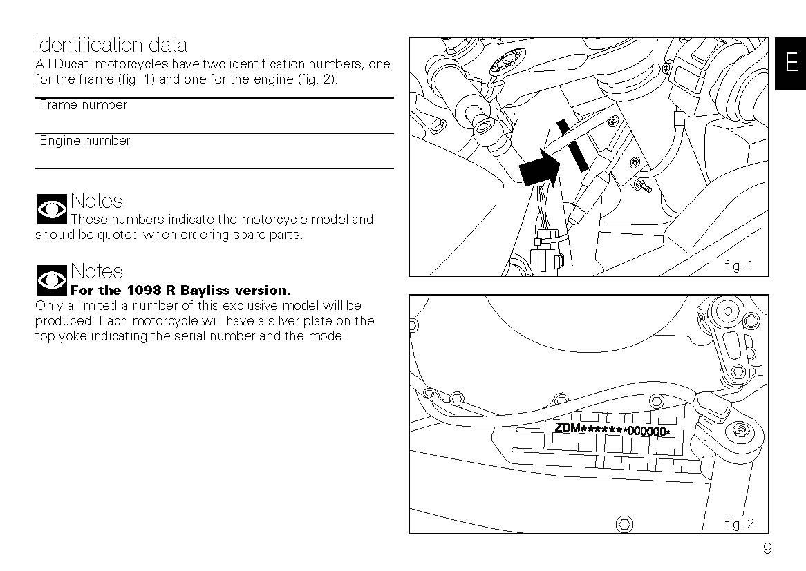 2009 Ducati Superbike Owner's Manual | English
