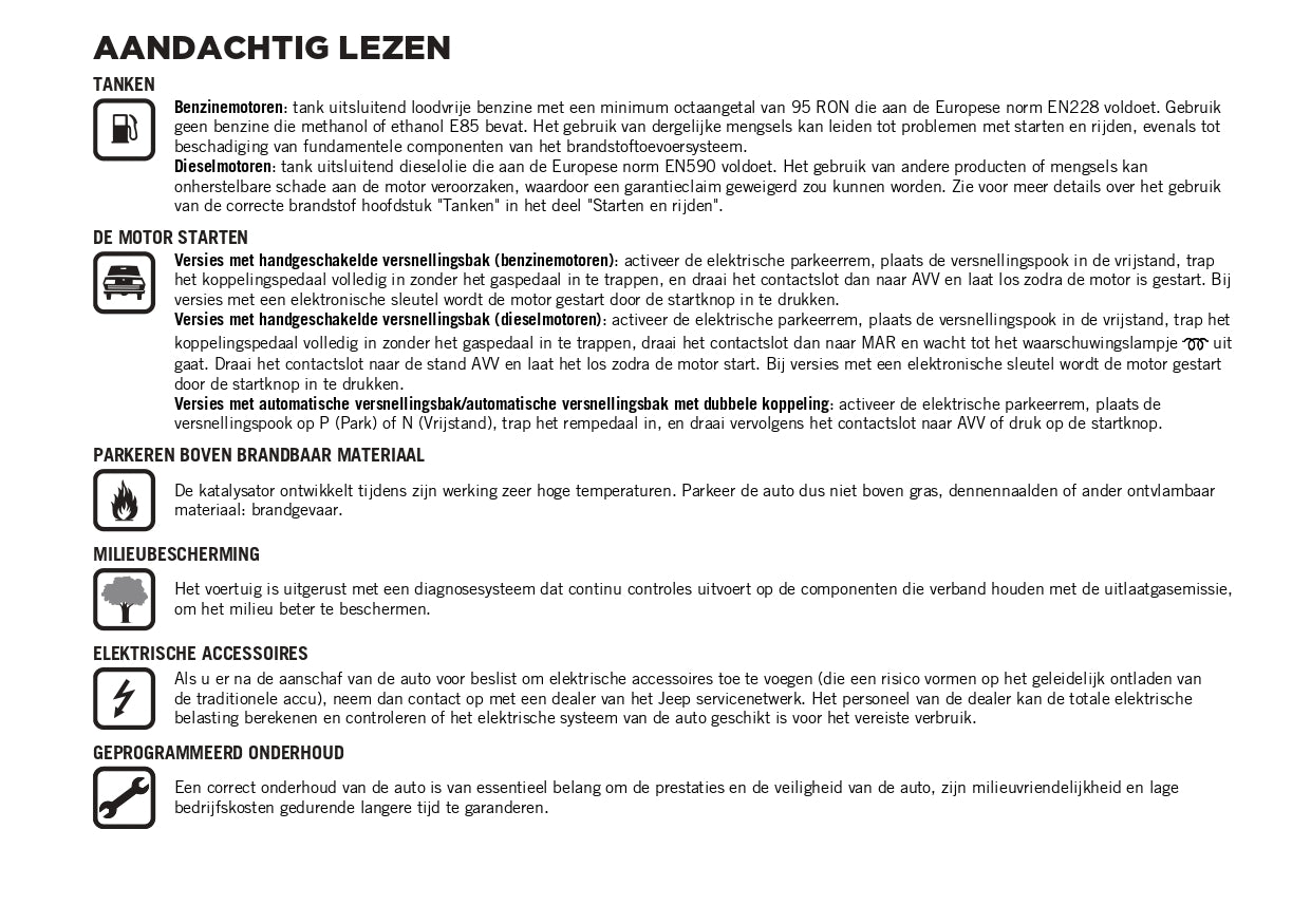 2023-2024 Jeep Renegade Owner's Manual | Dutch