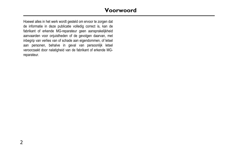 2020-2023 MG EHS PHEV Owner's Manual | Dutch