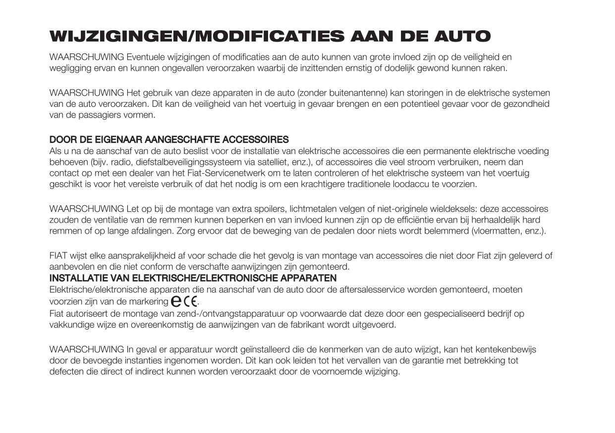 2023 Fiat Panda Owner's Manual | Dutch