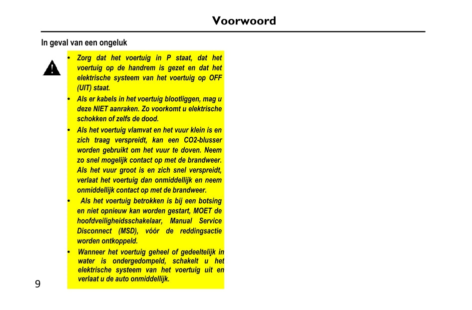 2020-2023 MG EHS PHEV Owner's Manual | Dutch