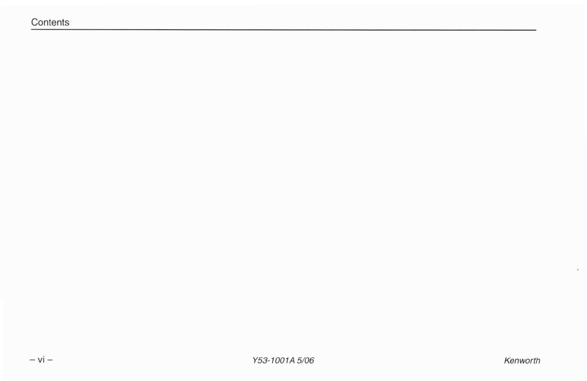 2004-2010 Kenworth W900/T600/T660 /T800/C500 Owner's Manual | English
