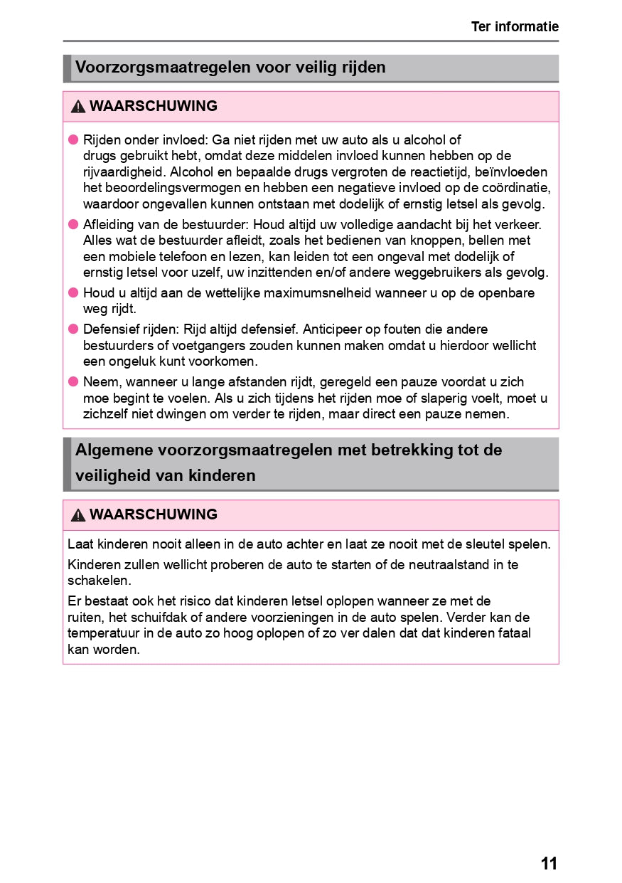 2023-2024 Lexus NX 450h+ Owner's Manual | Dutch