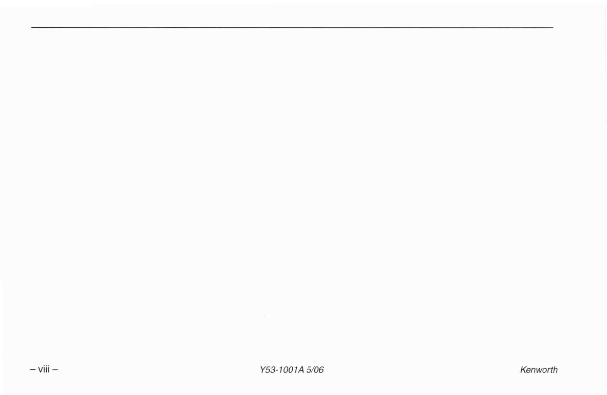 2004-2010 Kenworth W900/T600/T660 /T800/C500 Owner's Manual | English