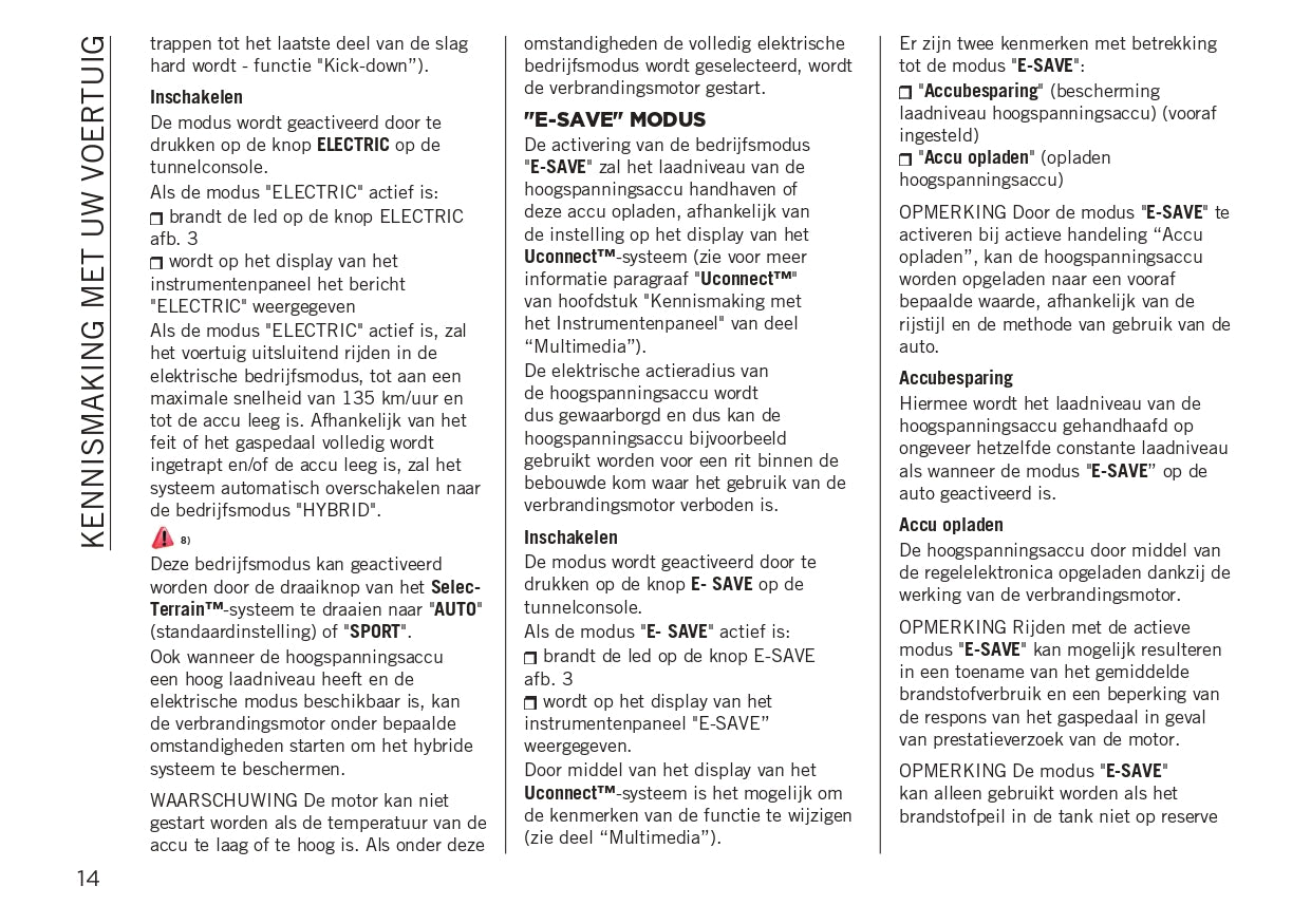 2023-2024 Jeep Renegade Owner's Manual | Dutch