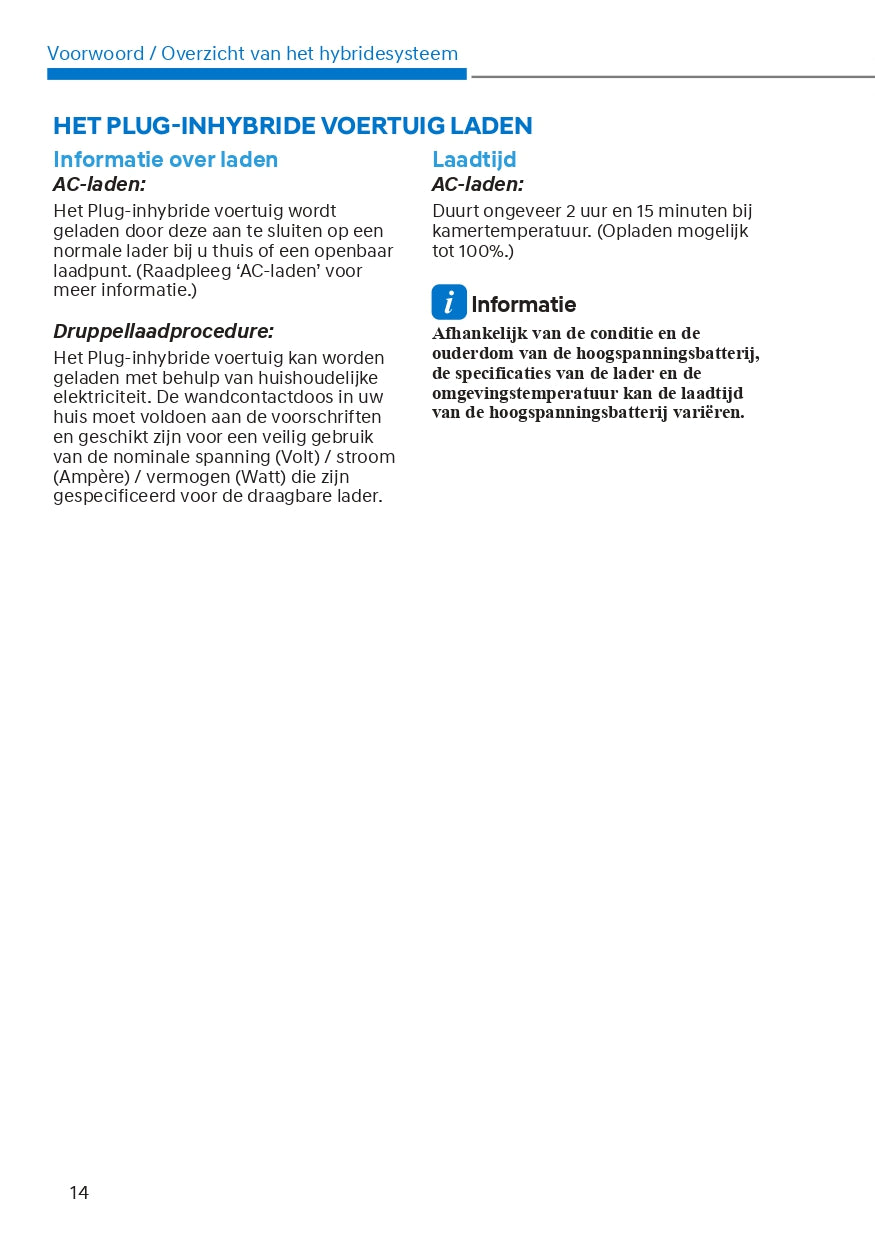 2023 Hyundai Tucson Hybrid/Tucson Plug-in Hybrid Owner's Manual | Dutch