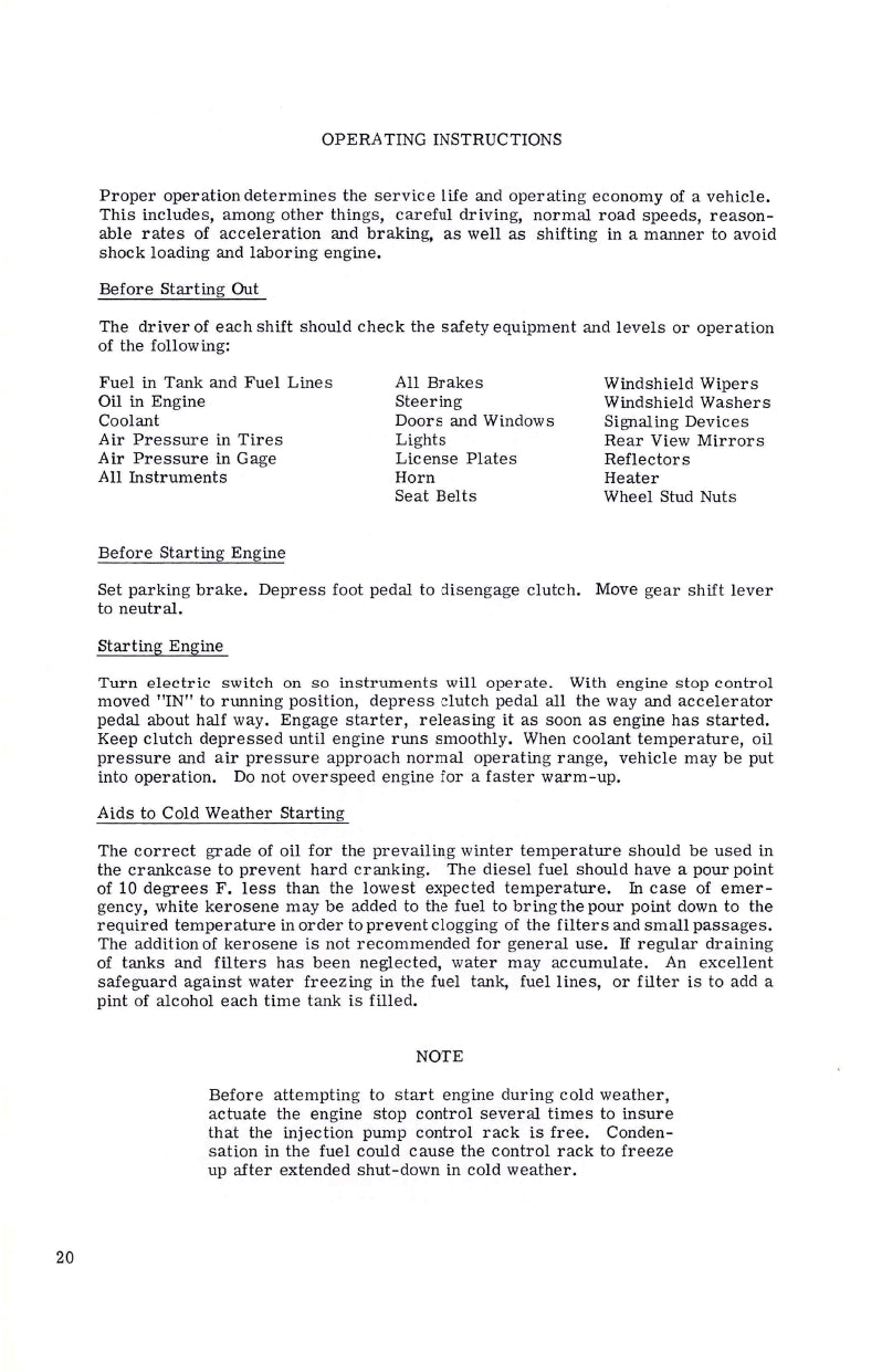 Mack MC/MR Owner's Manual | English