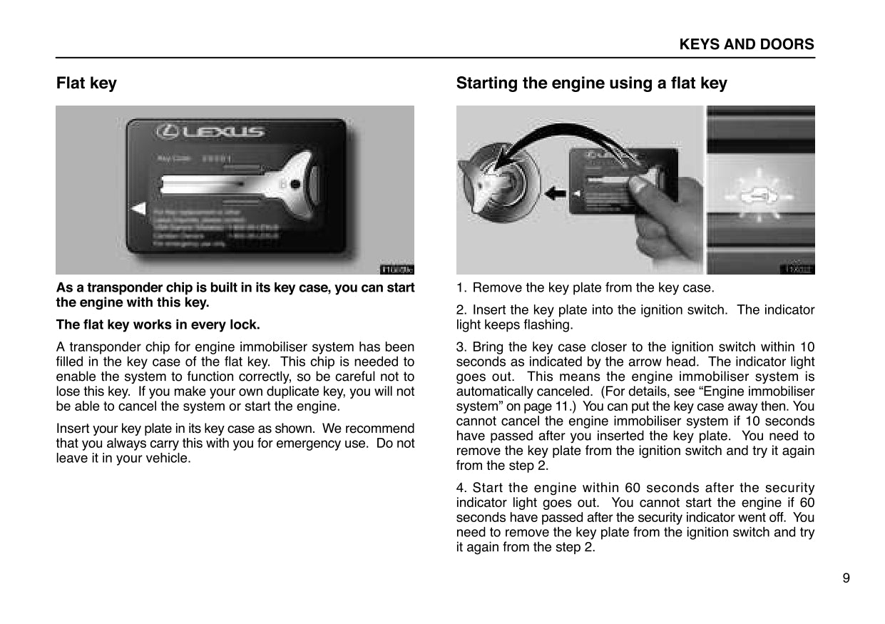 2001 Lexus LX 470 Manuel du propriétaire | Anglais