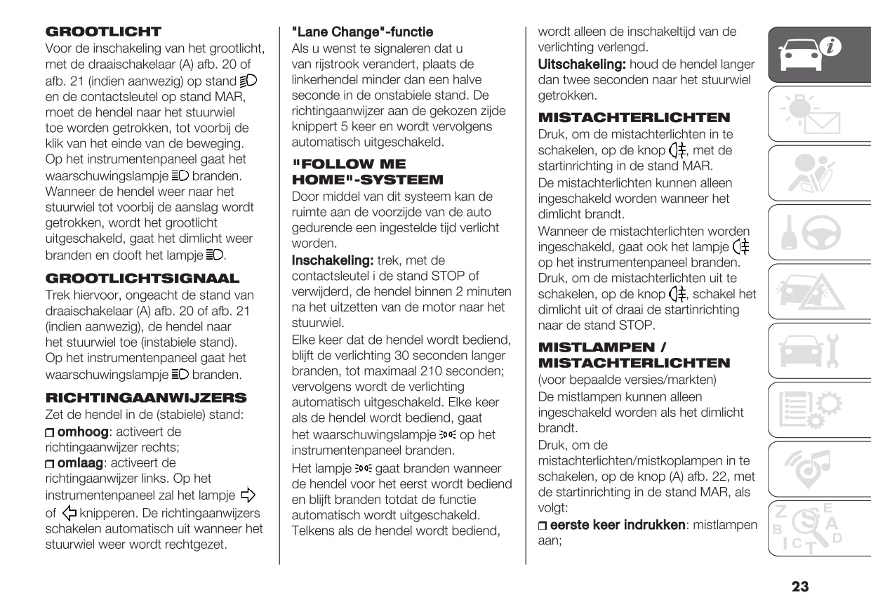 2023 Fiat Panda Owner's Manual | Dutch
