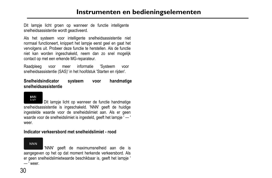2020-2023 MG EHS PHEV Owner's Manual | Dutch