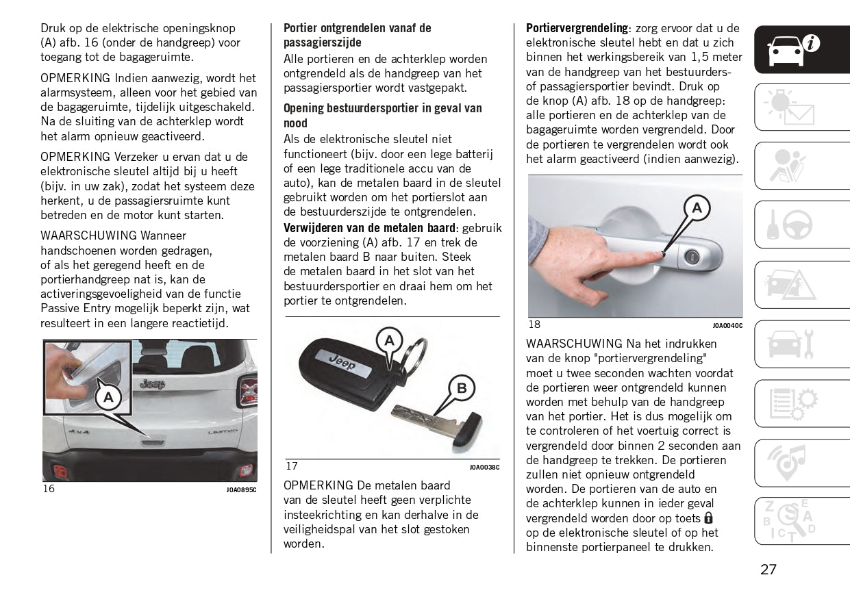 2023-2024 Jeep Renegade Owner's Manual | Dutch