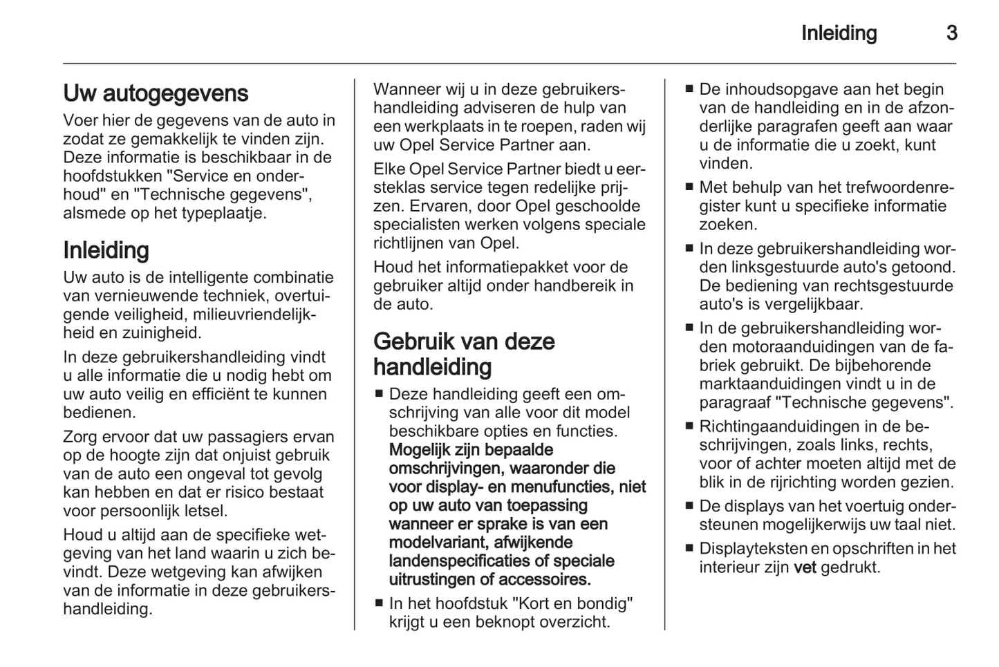 2012-2013 Opel Astra GTC Owner's Manual | Dutch