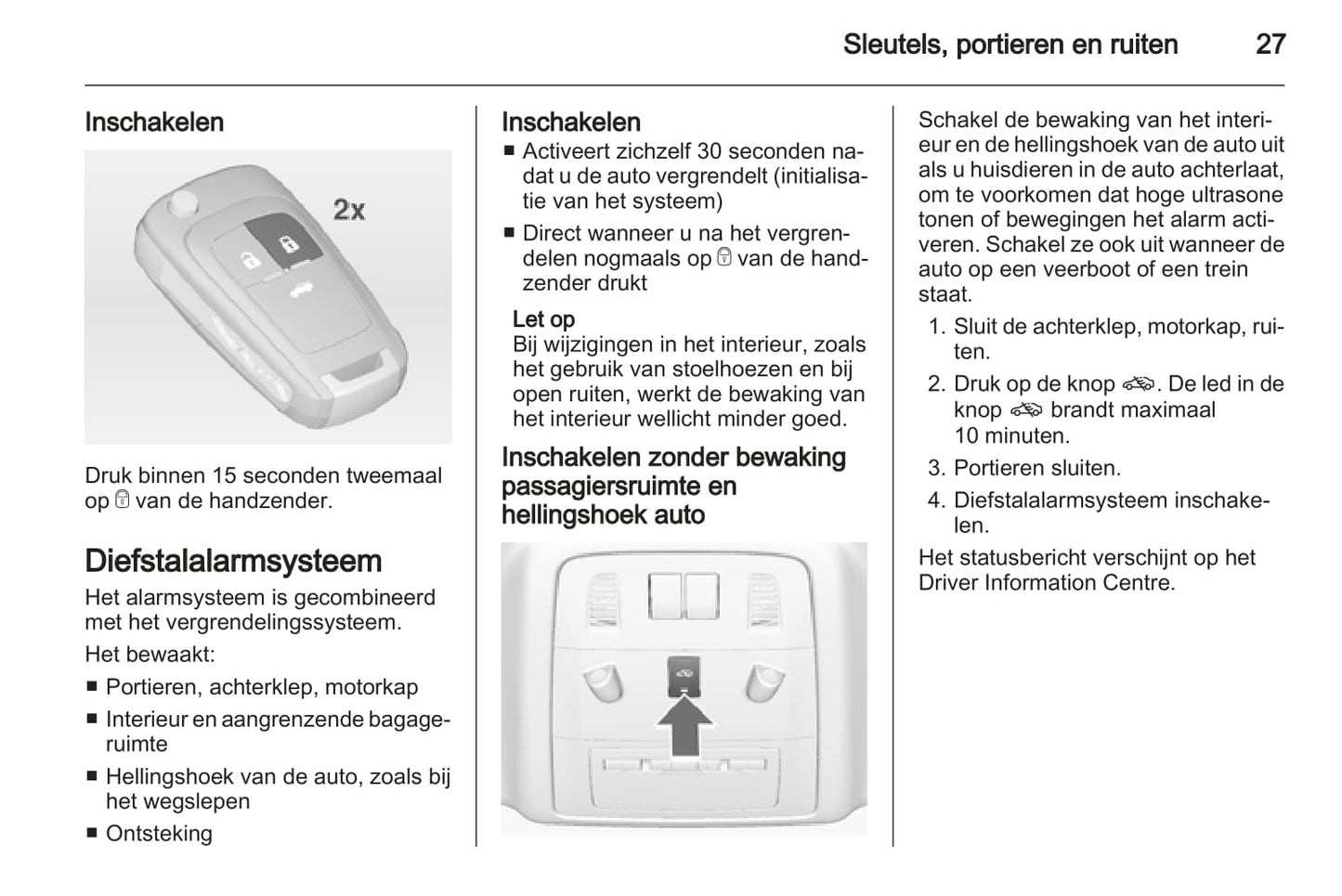 2012-2013 Opel Astra GTC Owner's Manual | Dutch