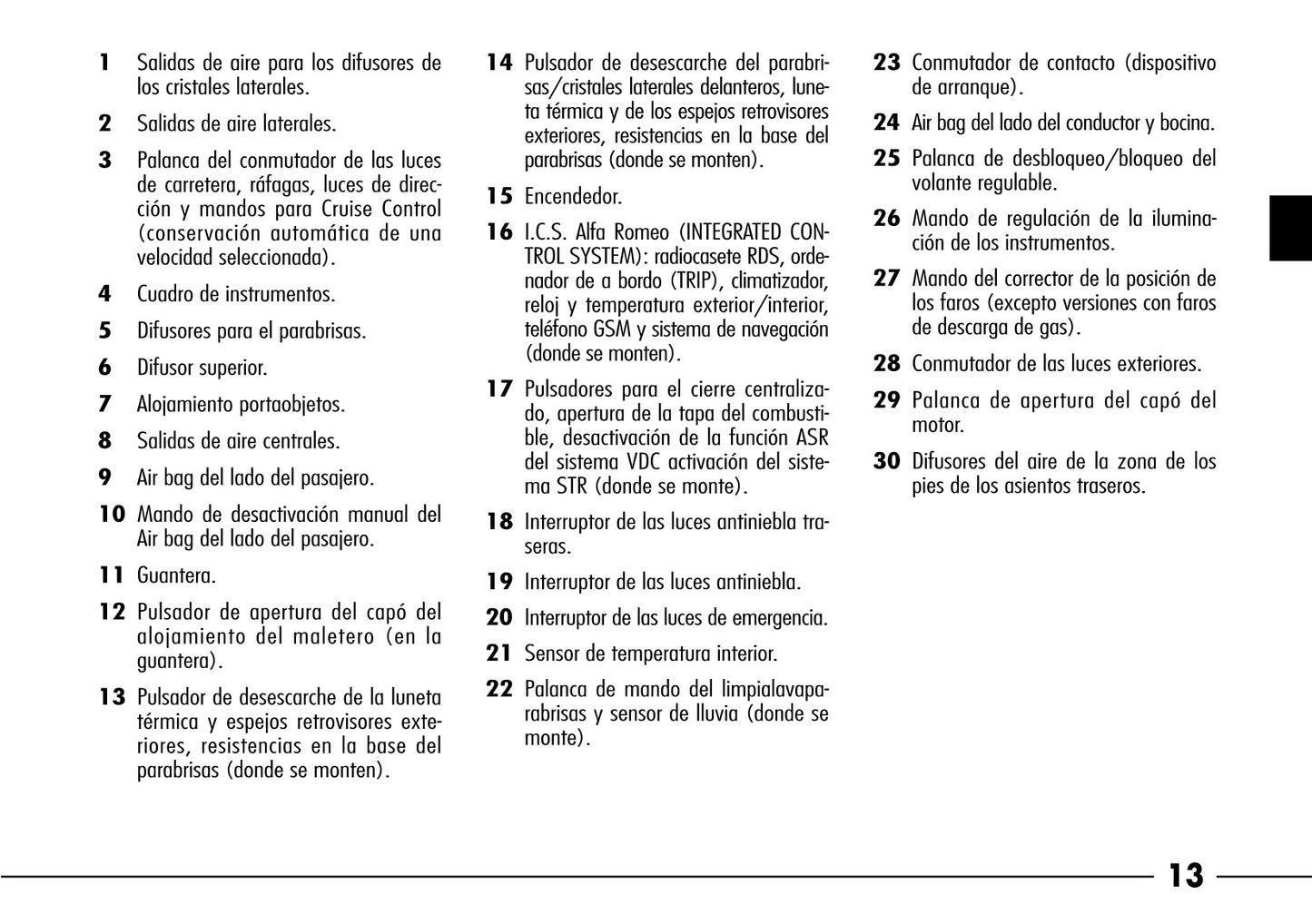 2003-2008 Alfa Romeo 166 Owner's Manual | Spanish