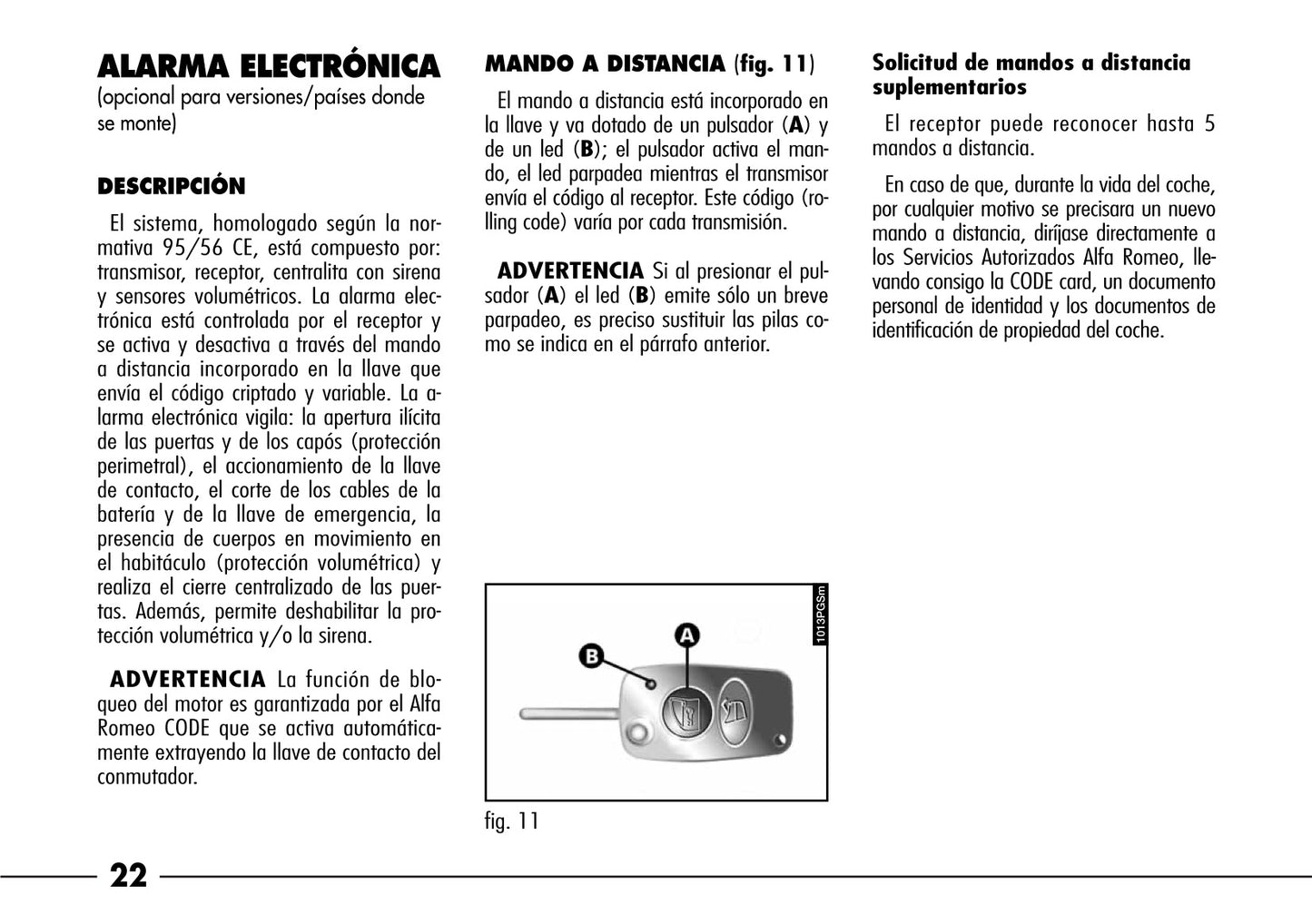2003-2008 Alfa Romeo 166 Owner's Manual | Spanish