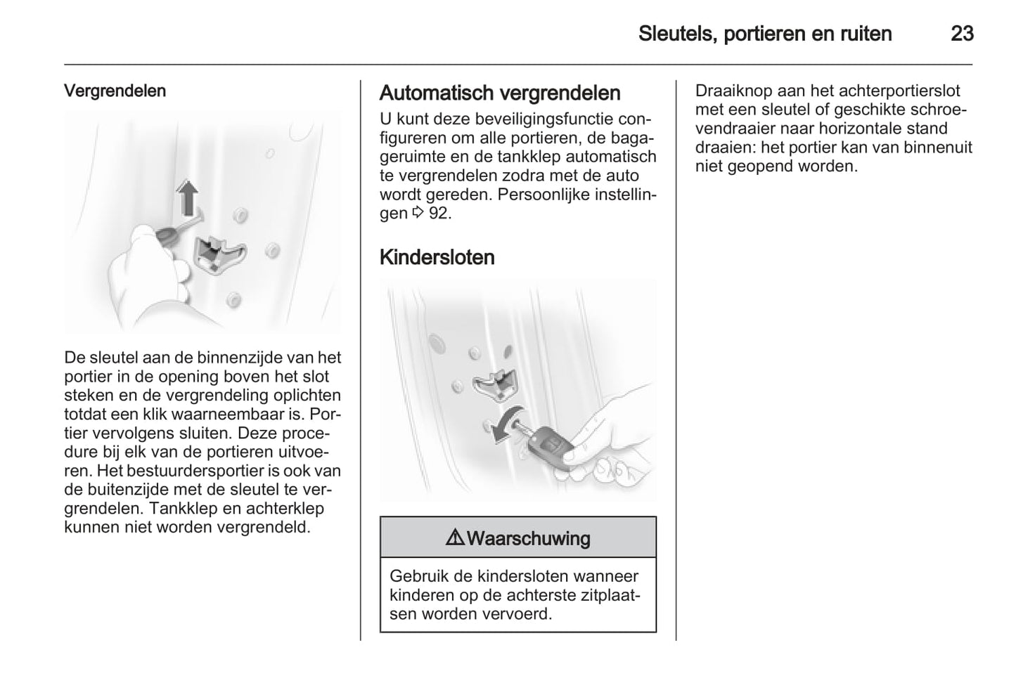2006-2010 Opel Corsa Owner's Manual | Dutch