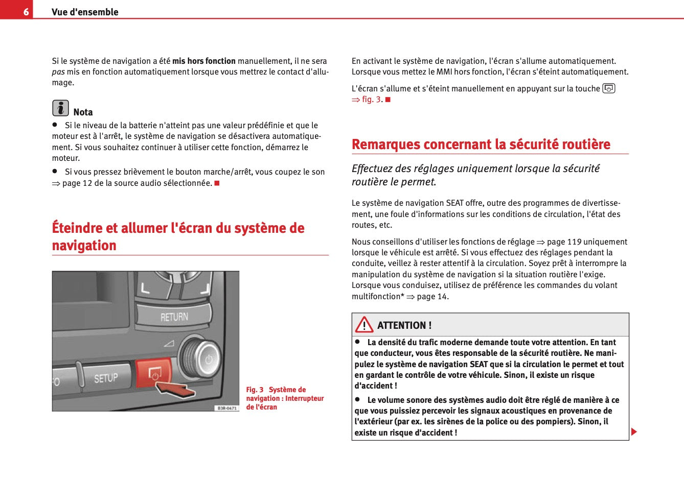Seat Media System 1.0 Guide d'instructions