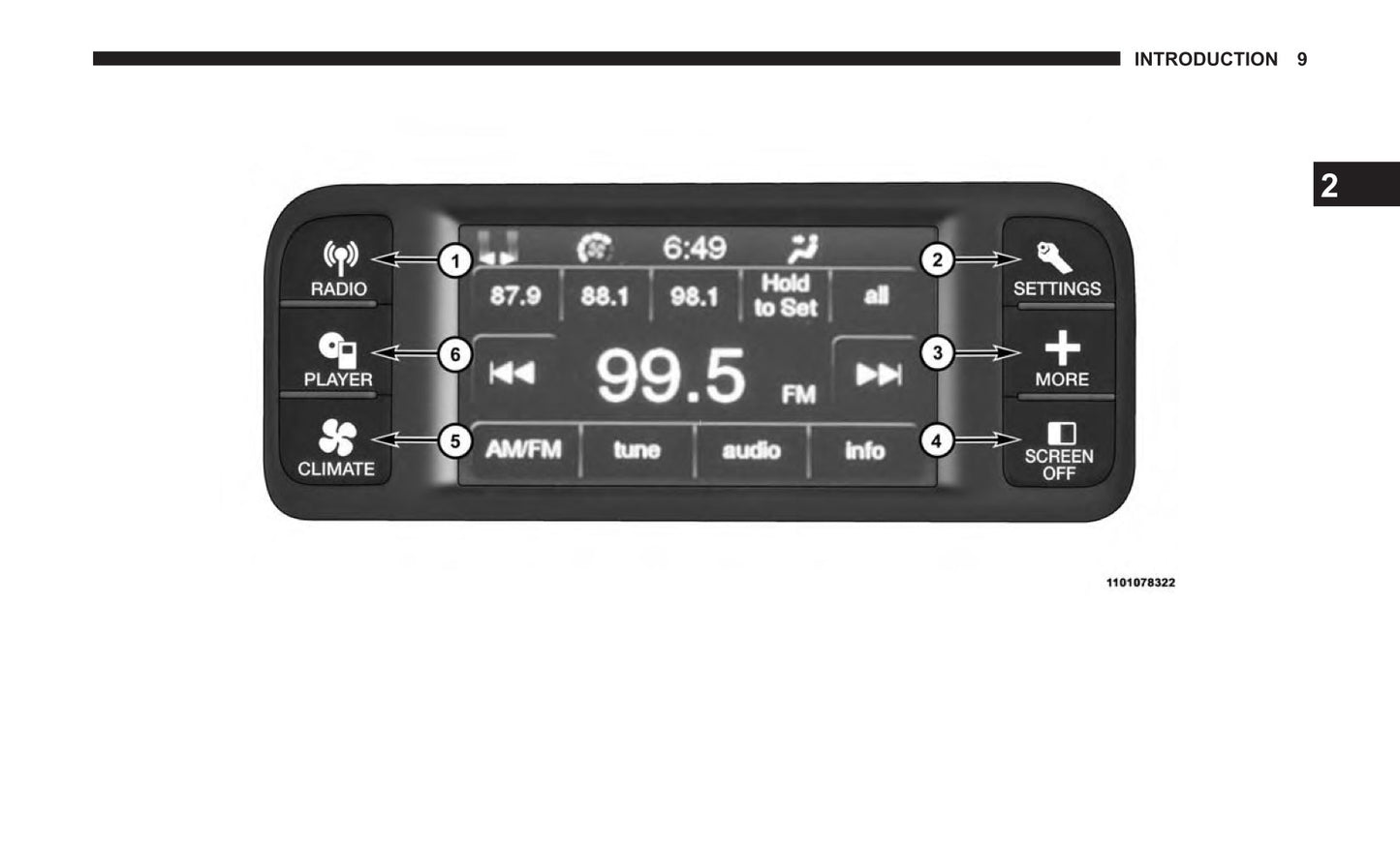 Uconnect Radio 4.3 / 4.3S Supplement Owner's Manual