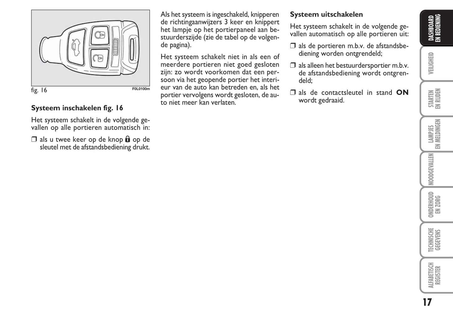 2009-2010 Fiat Croma Owner's Manual | Dutch