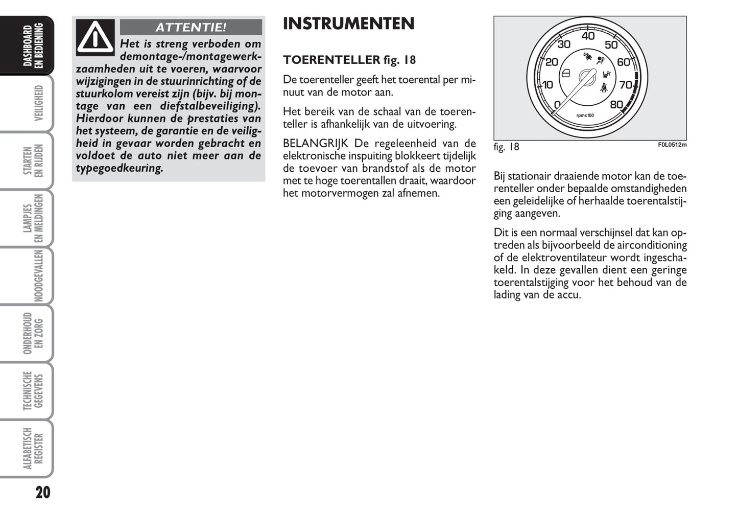 2009-2010 Fiat Croma Owner's Manual | Dutch
