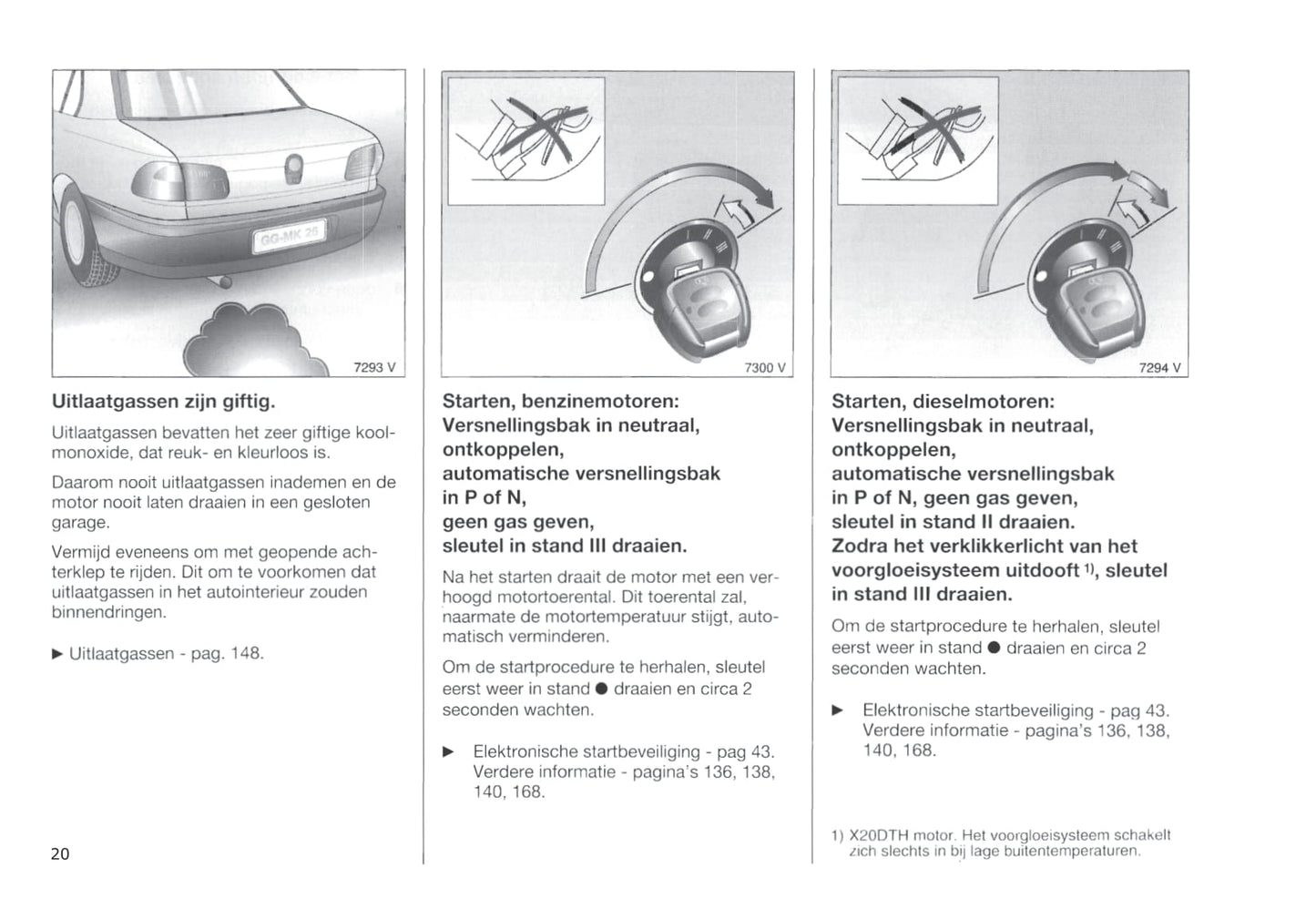 1994-1999 Opel Omega Manuel du propriétaire | Néerlandais