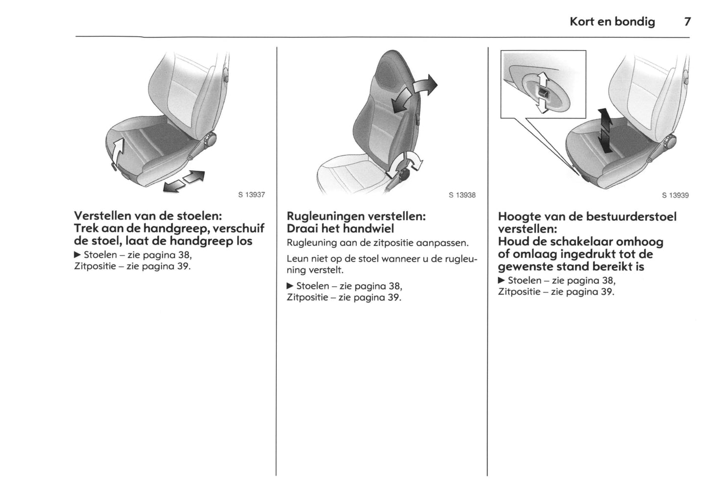 2007-2009 Opel GT Owner's Manual | Dutch