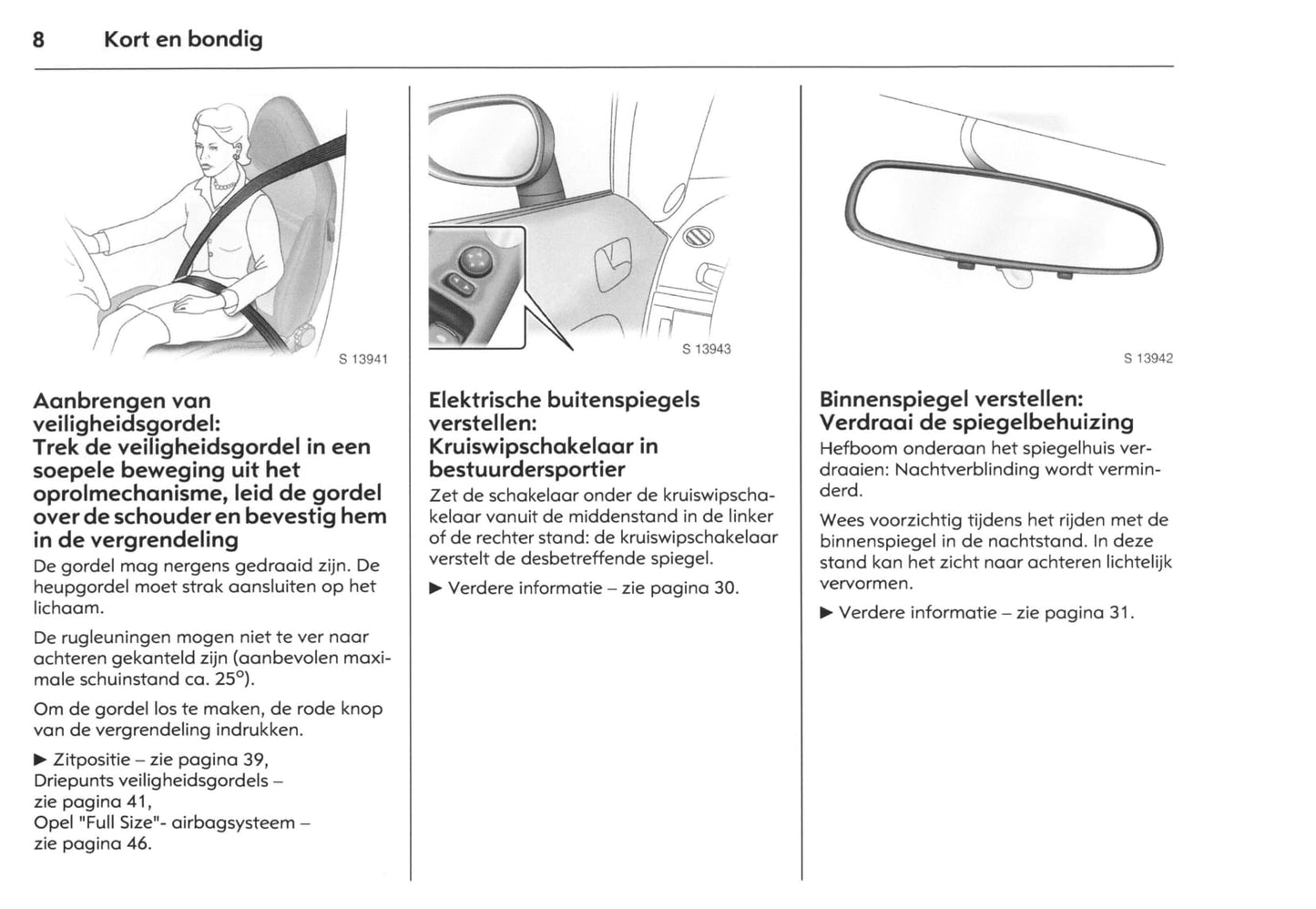 2007-2009 Opel GT Owner's Manual | Dutch