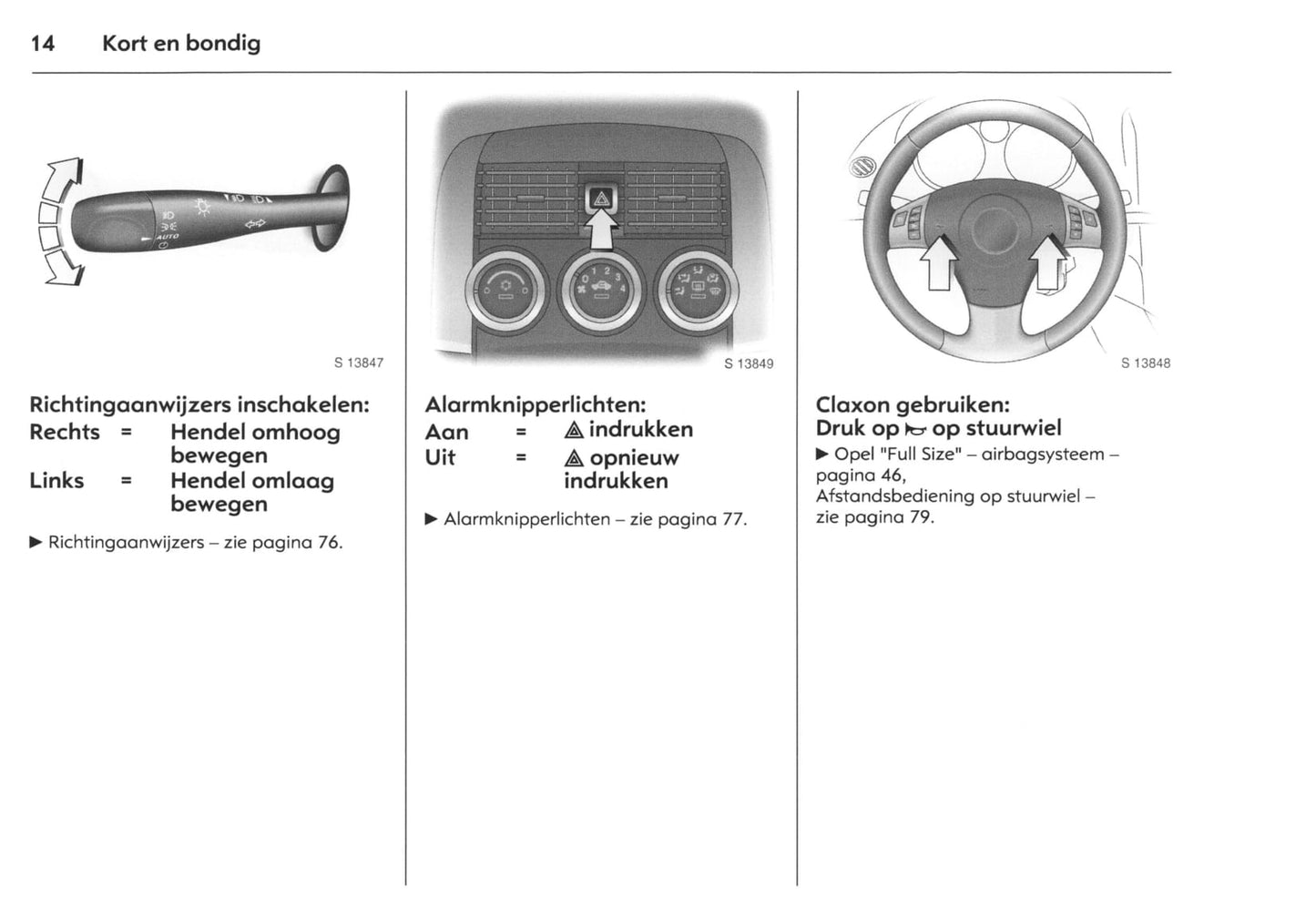 2007-2009 Opel GT Owner's Manual | Dutch