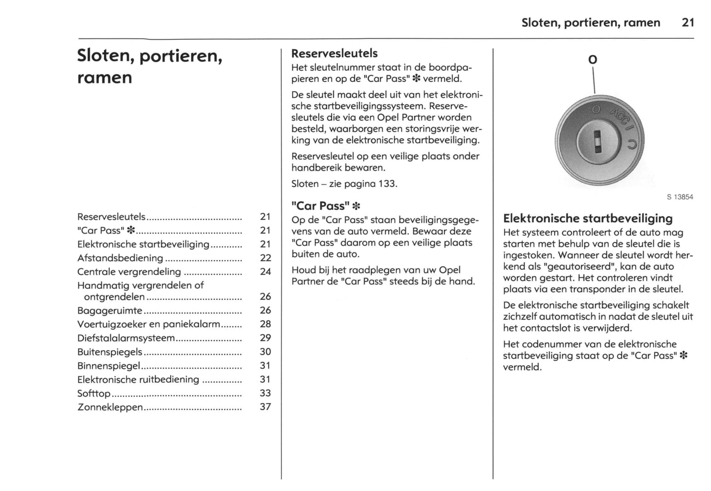 2007-2009 Opel GT Owner's Manual | Dutch