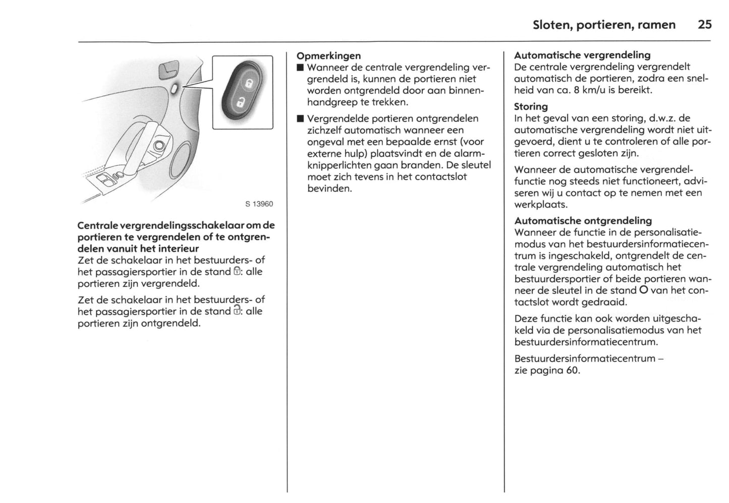 2007-2009 Opel GT Owner's Manual | Dutch