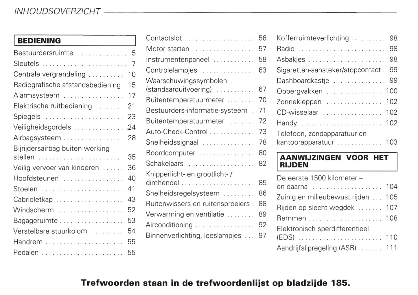 1999-2006 Audi TT Manuel du propriétaire | Néerlandais