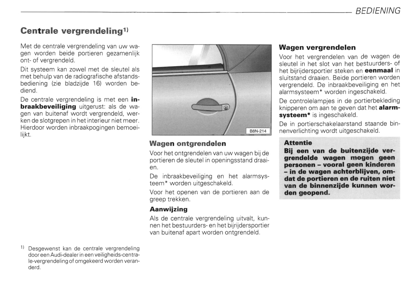 1999-2006 Audi TT Manuel du propriétaire | Néerlandais
