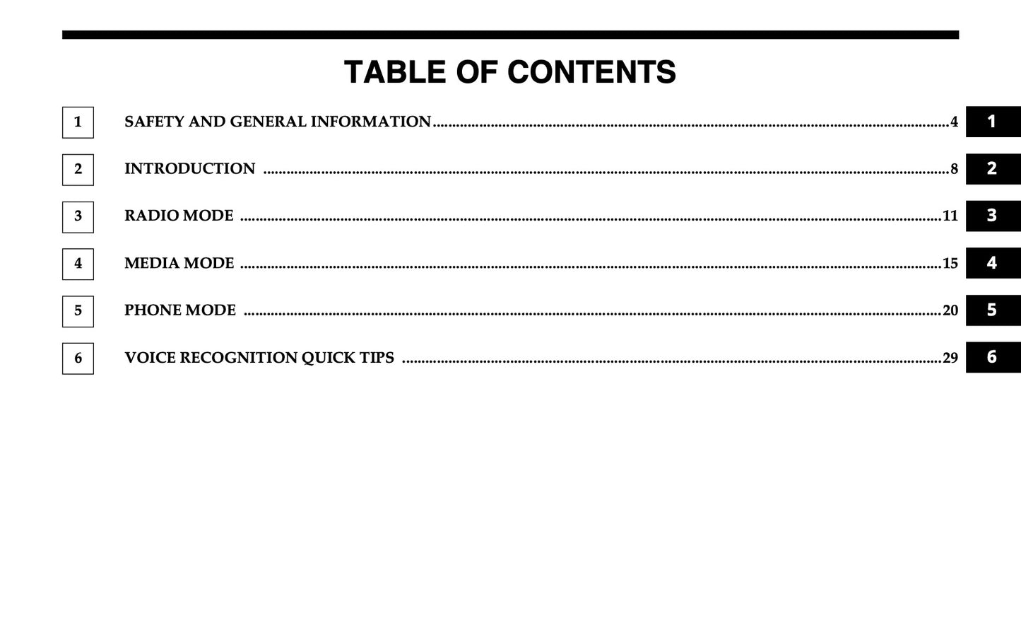Uconnect 3 With 5-Inch Display Owner's Manual
