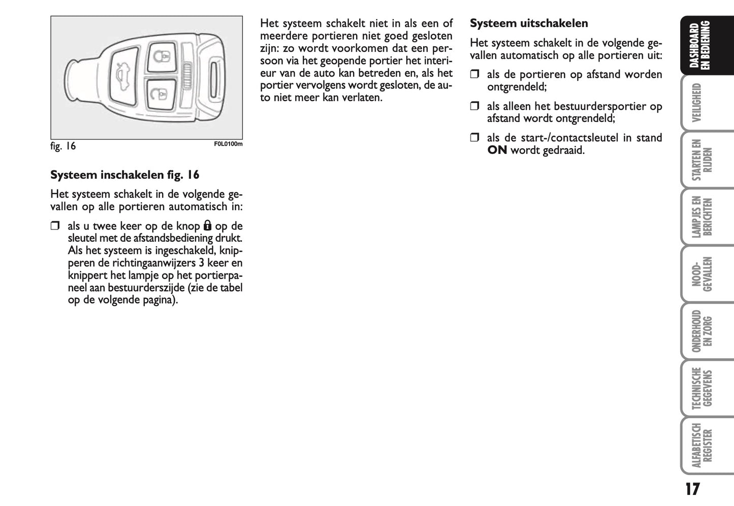 2007-2008 Fiat Croma Owner's Manual | Dutch
