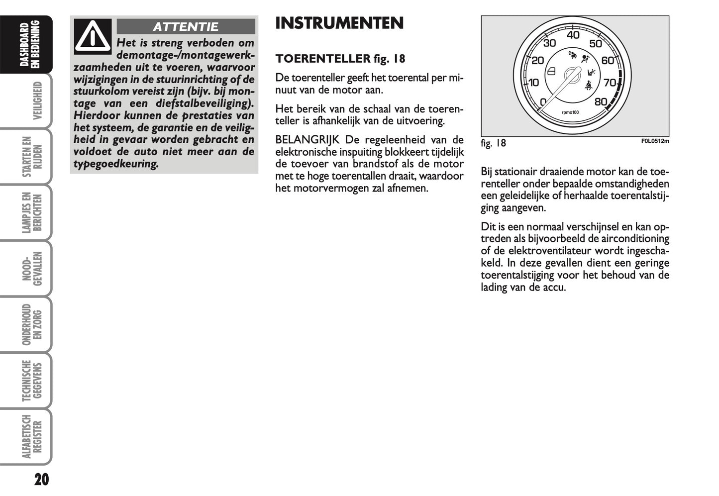 2007-2008 Fiat Croma Owner's Manual | Dutch