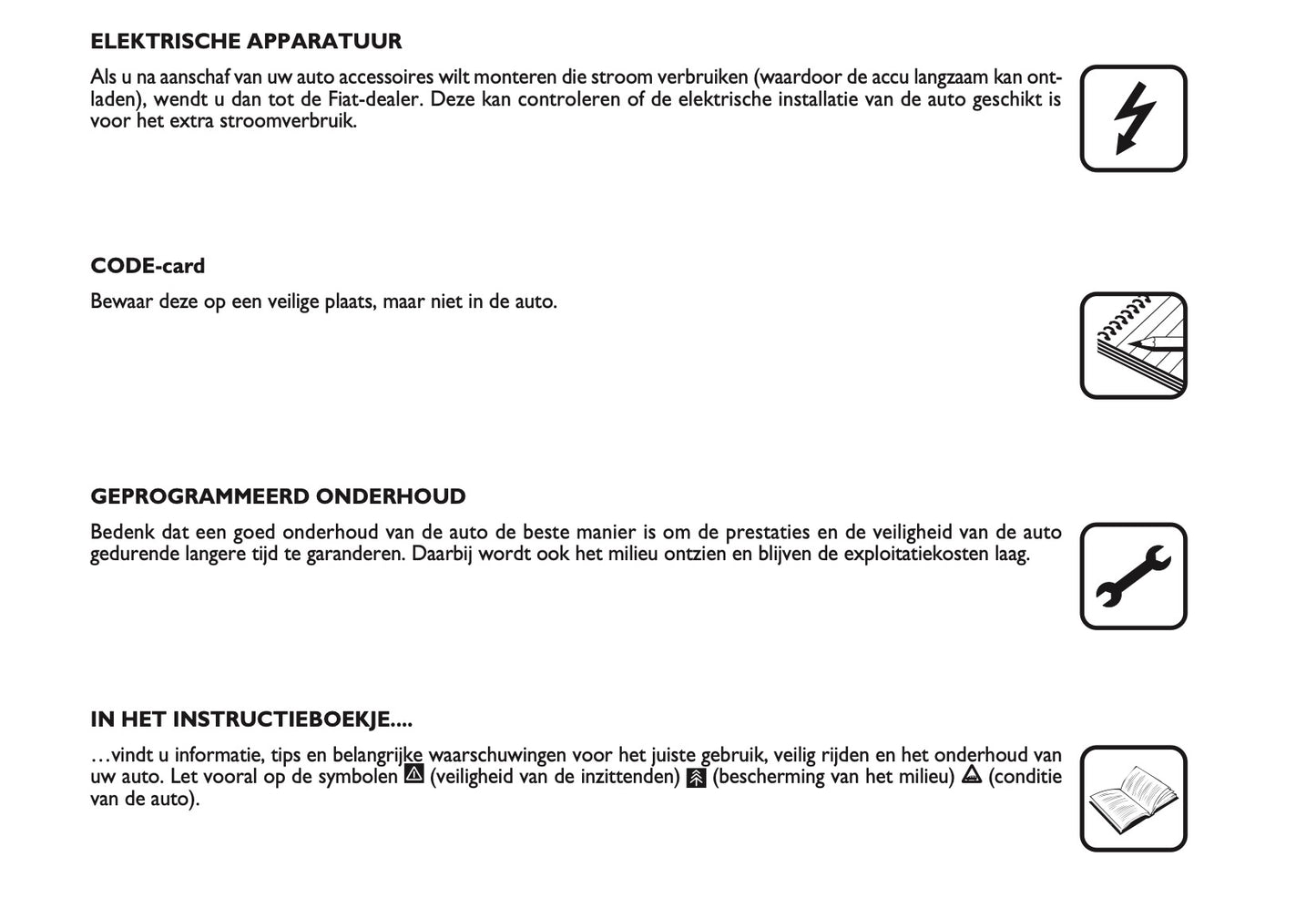 2007-2008 Fiat Croma Owner's Manual | Dutch