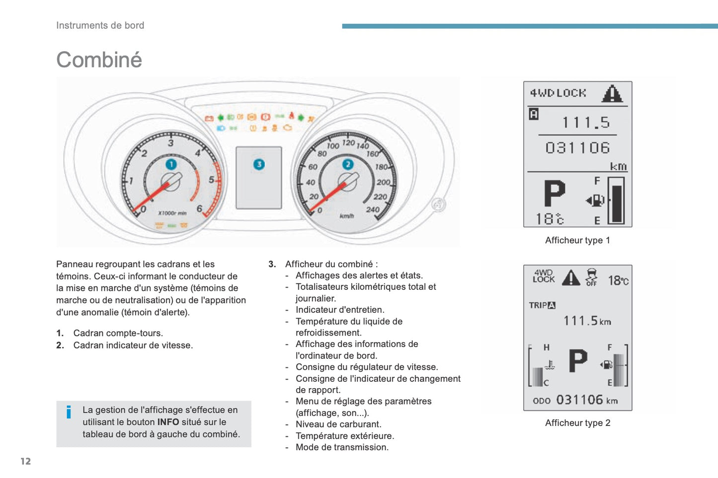 2016-2017 Peugeot 4008 Owner's Manual | French