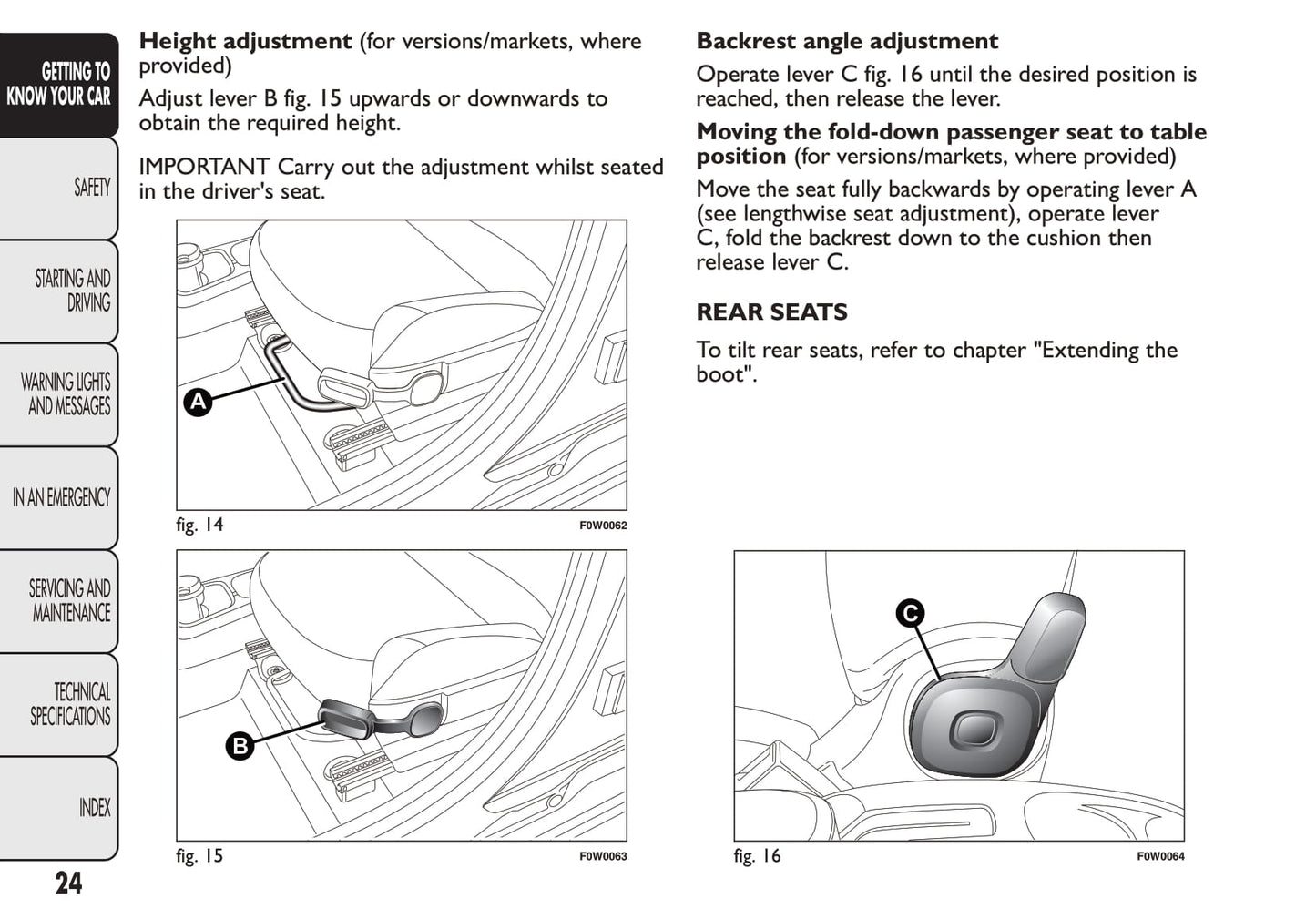 2012 Fiat Panda Owner's Manual | English
