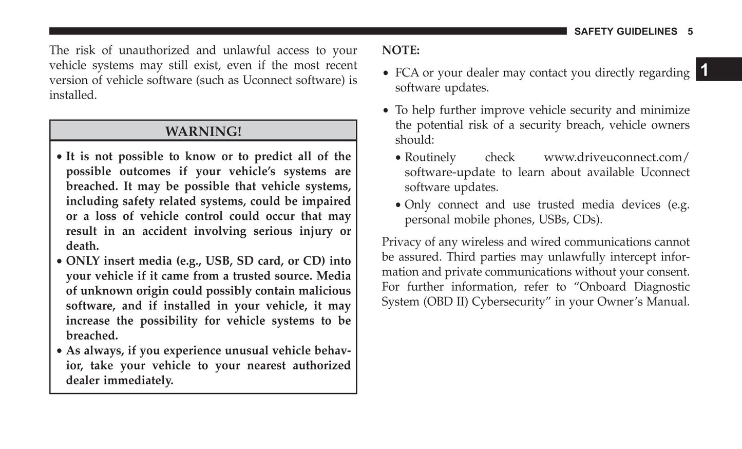 Radio 4.3 Supplement Owner's Manual