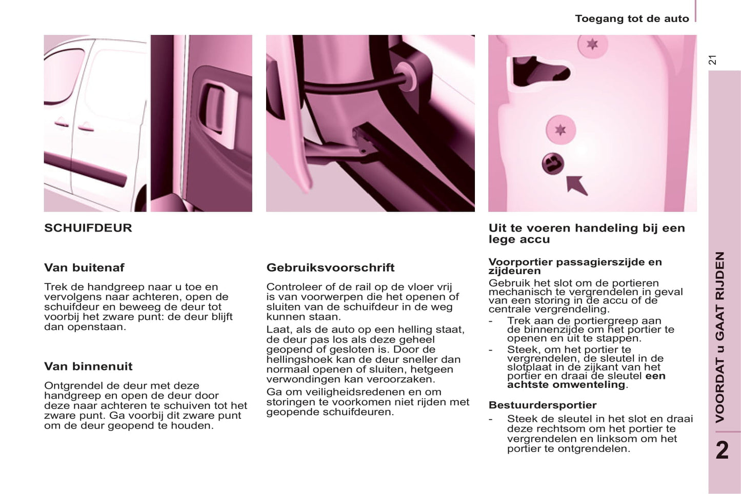 2013 Peugeot Partner Manuel du propriétaire | Néerlandais