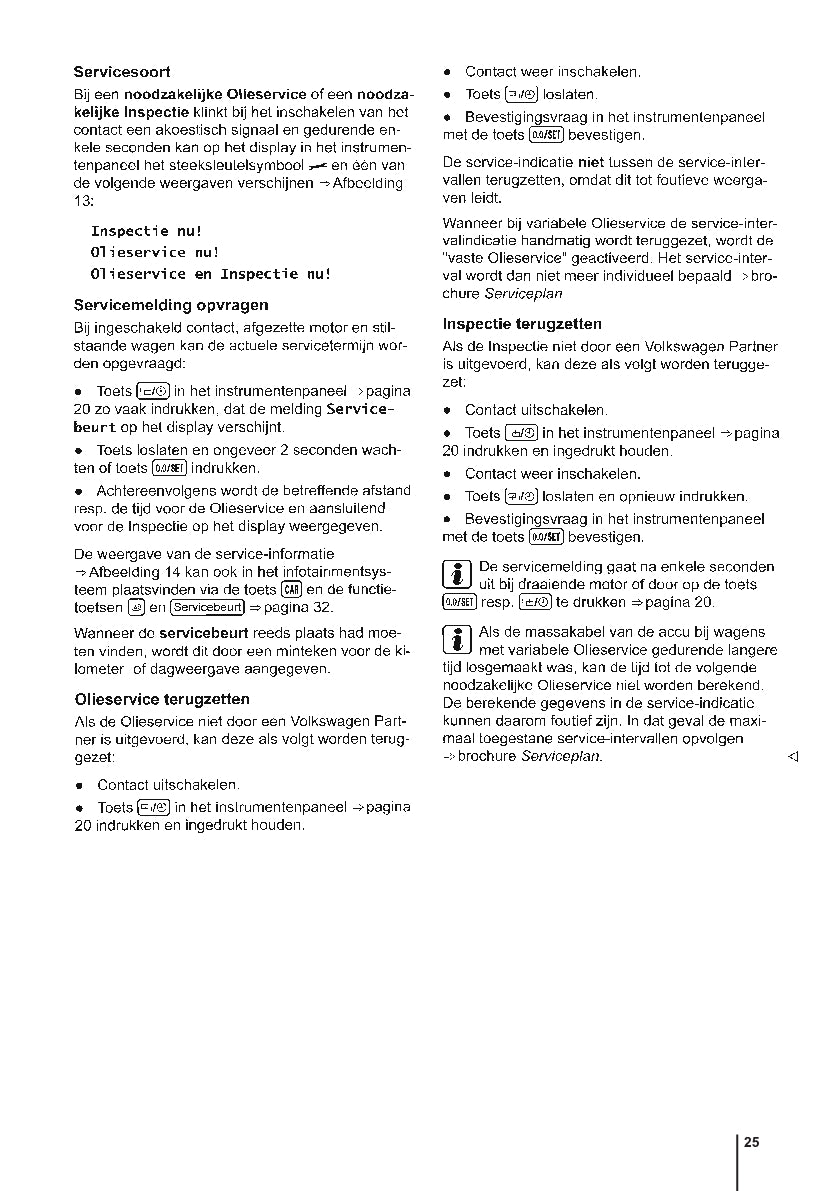2014-2017 Volkswagen Polo Owner's Manual | Dutch