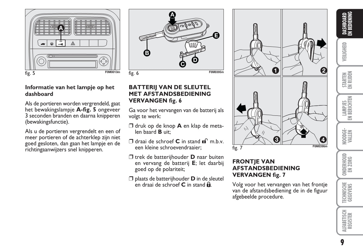2010-2011 Fiat Punto/Grande Punto Owner's Manual | Dutch