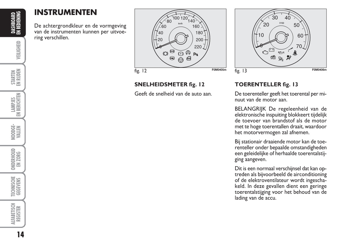 2010-2011 Fiat Punto/Grande Punto Owner's Manual | Dutch