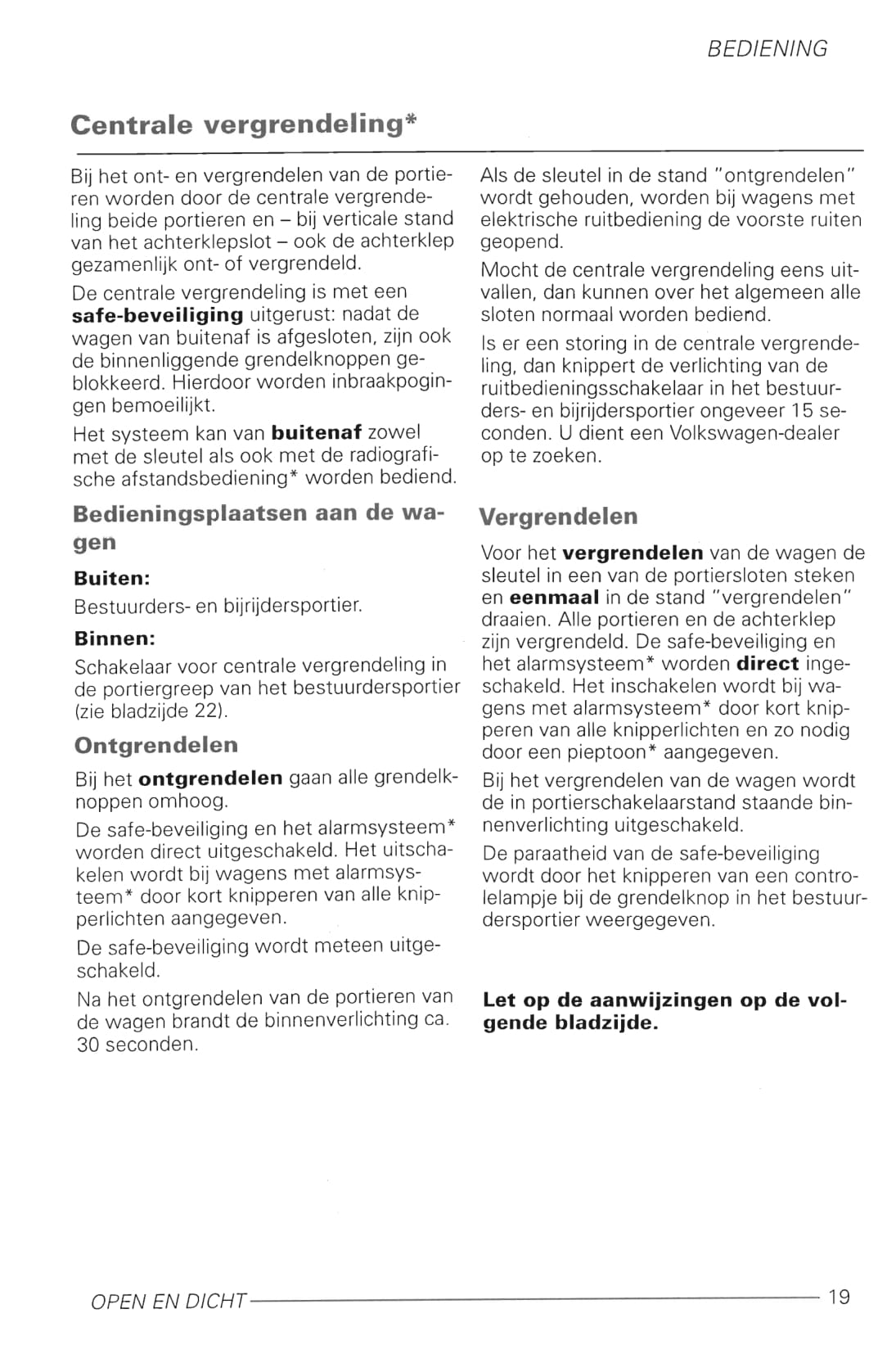 1998-2005 Volkswagen Lupo Manuel du propriétaire | Néerlandais