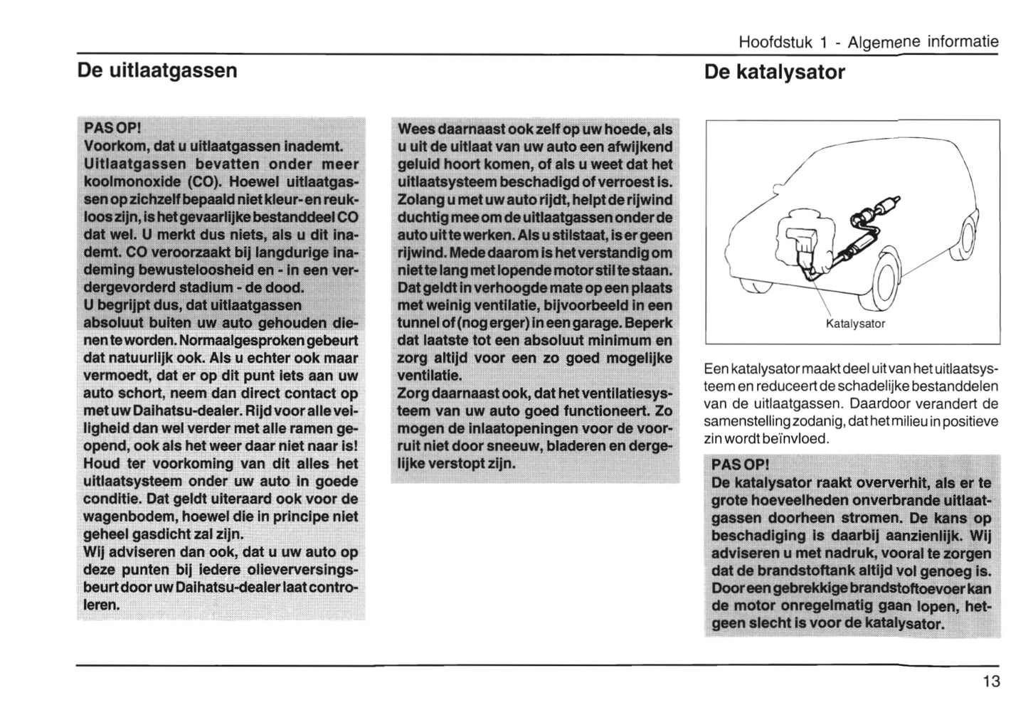 2001-2006 Daihatsu Young-RV Owner's Manual | Dutch