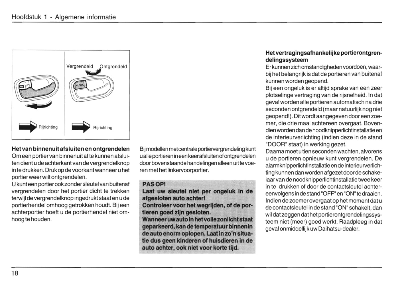2001-2006 Daihatsu Young-RV Owner's Manual | Dutch